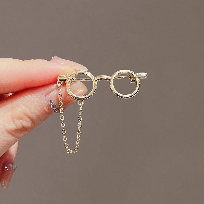 Sunglass Retainer Cord - Creative Glasses Frame Metal Brooches Sunglasses