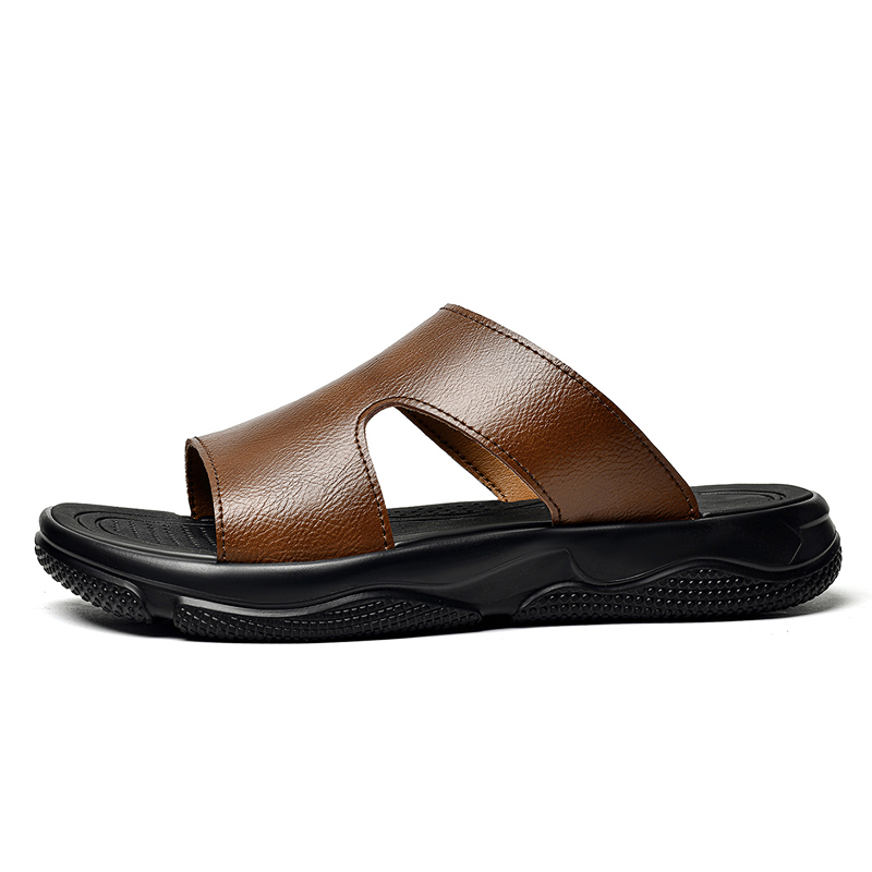 Men's Leather Slide Sandals No - đánh giá và giá Flip Flop Leather Men
