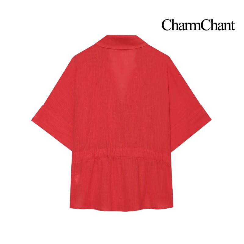 CHARMCHANT Women's Solid Linen - đánh giá và giá Short Linen Drawstring