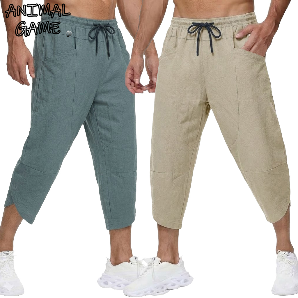 Summer Men's Linen Casual Shor - đánh giá và giá Short Linen Drawstring