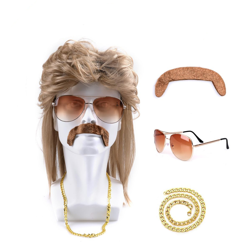 80s Disco Synthetic Wig Set Go - đánh giá và giá Sunglass Retainer Cord