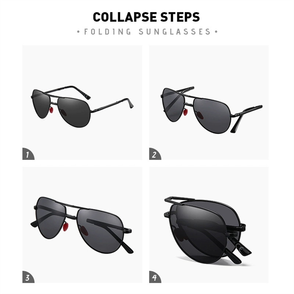 VIVIBEE Metal Pilot Black Fold - đánh giá và giá Sunglasses Aviator Polarized