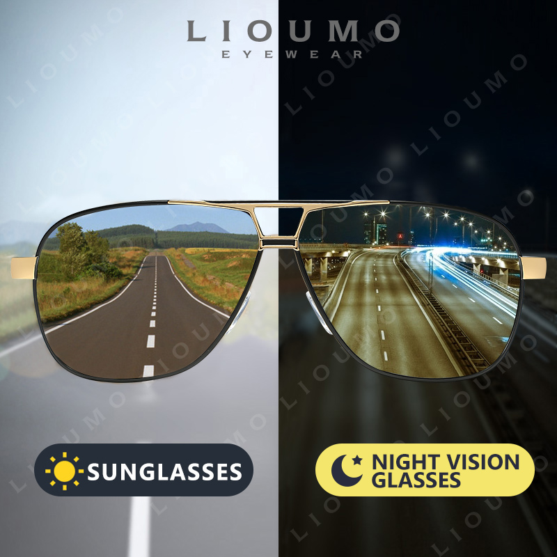 LIOUMO Aviation Sunglasses Men - đánh giá và giá Sunglasses Aviator Polarized