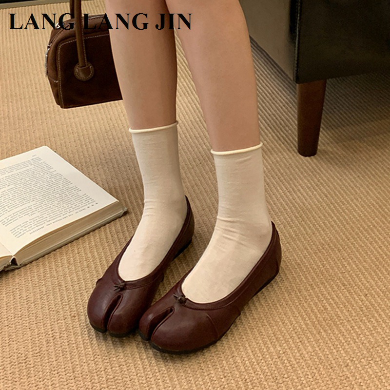 Spring Split Toe Women Ballet  - đánh giá và giá Espadrille Slip On