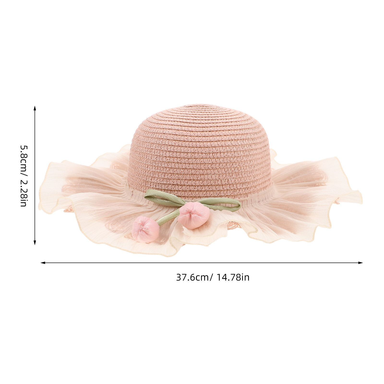 Girl Summer Straw Sun Hat Adju - đánh giá và giá Bucket Hat Straw