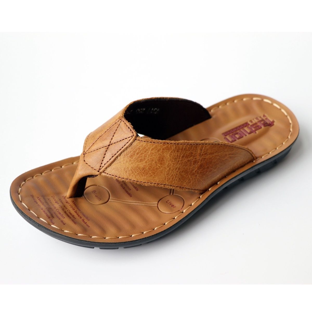 Mùa Hè Cho Nam Dép Da Thật Chí - đánh giá và giá Flip Flop Leather Men