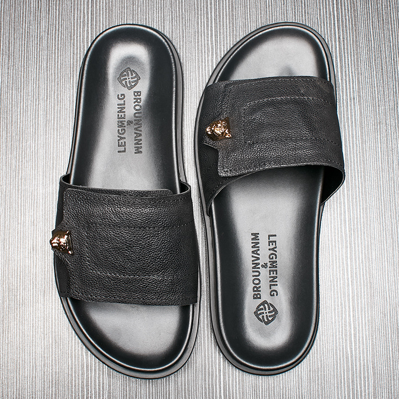 2025 New Genuine Leather Slipp - đánh giá và giá Flip Flop Leather Men