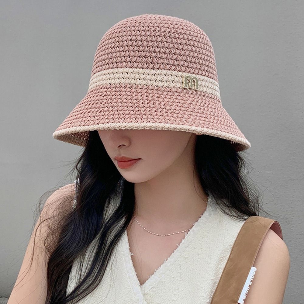 Elegant Bow Fisherman Hat Fold - đánh giá và giá Bucket Hat Straw
