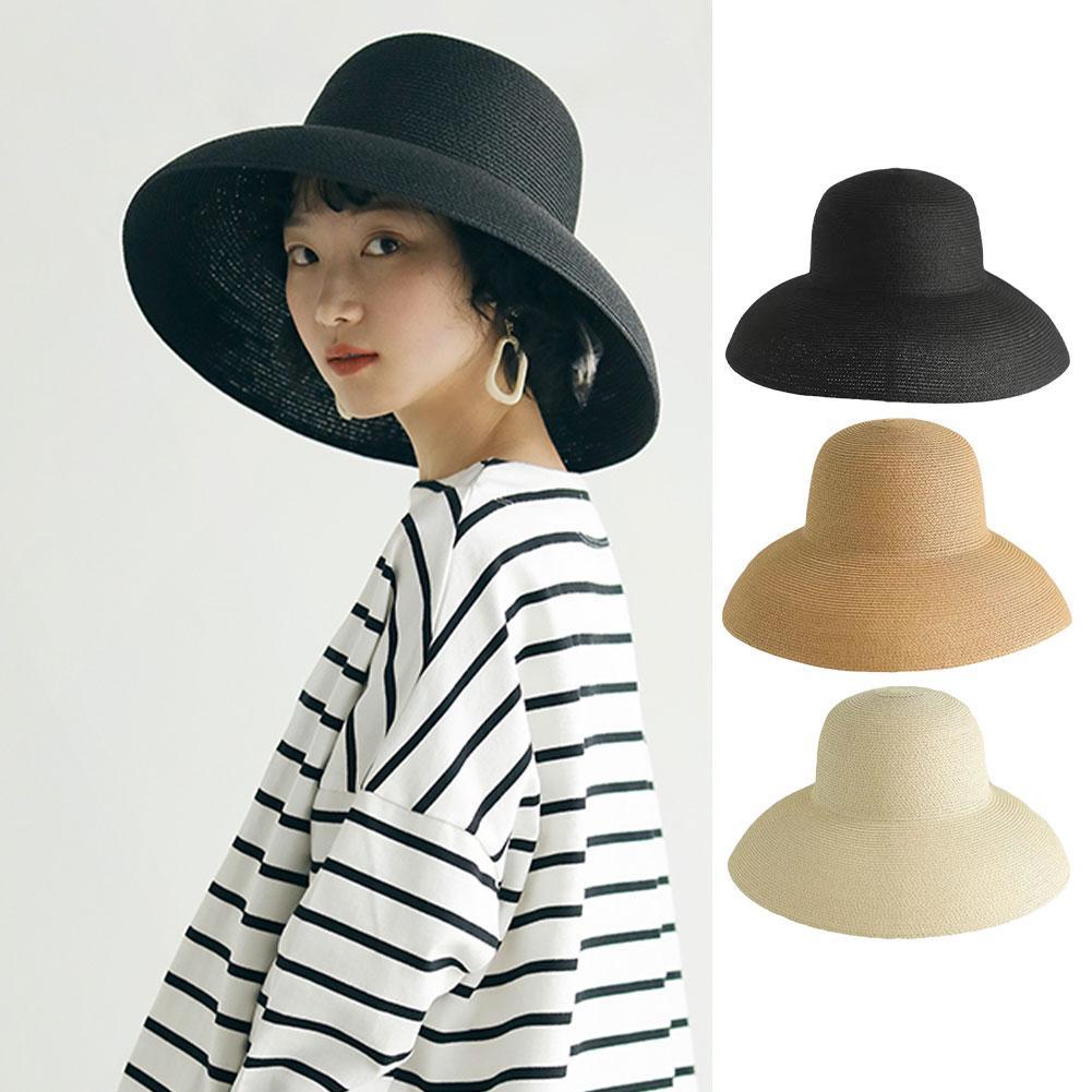 French Hepburn Style Wide Brim - đánh giá và giá Bucket Hat Straw