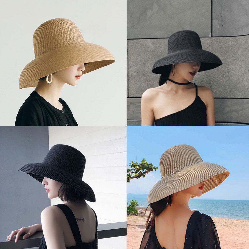 French Hepburn Style Wide Brim - đánh giá và giá Bucket Hat Straw
