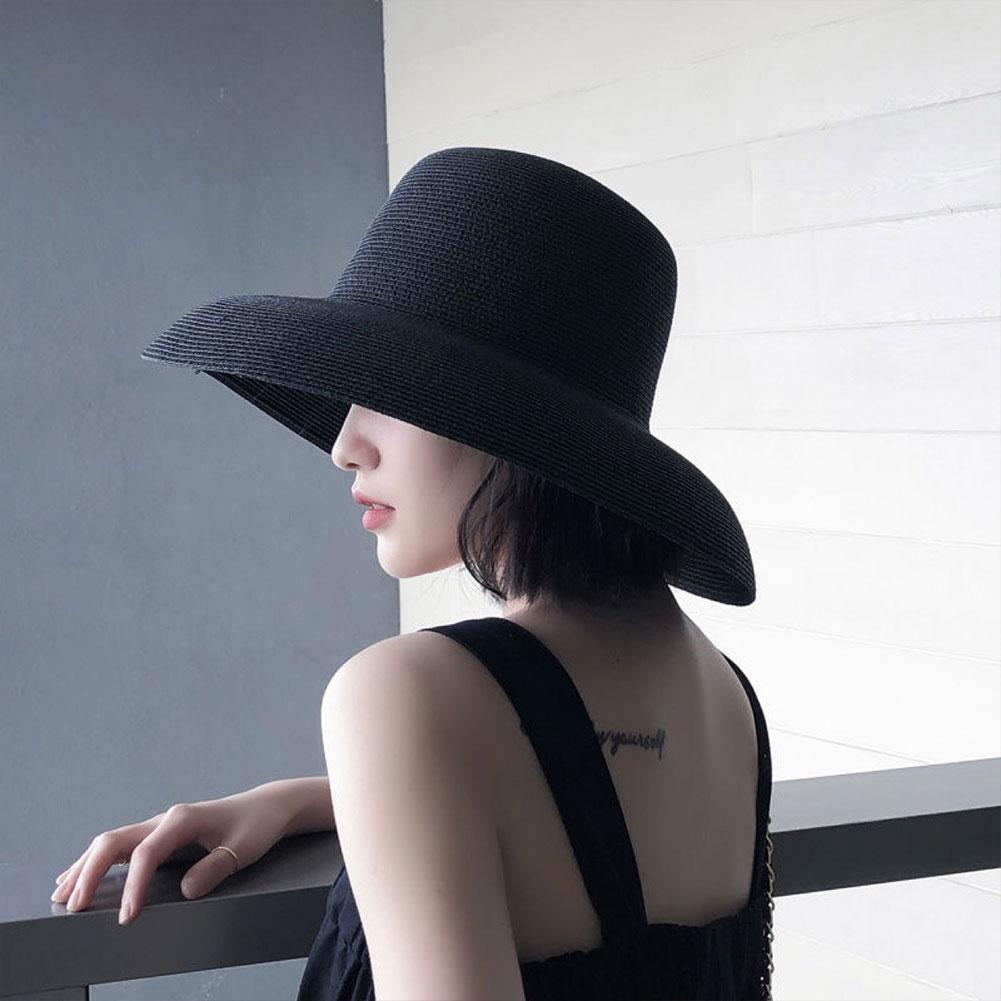 French Hepburn Style Wide Brim - đánh giá và giá Bucket Hat Straw