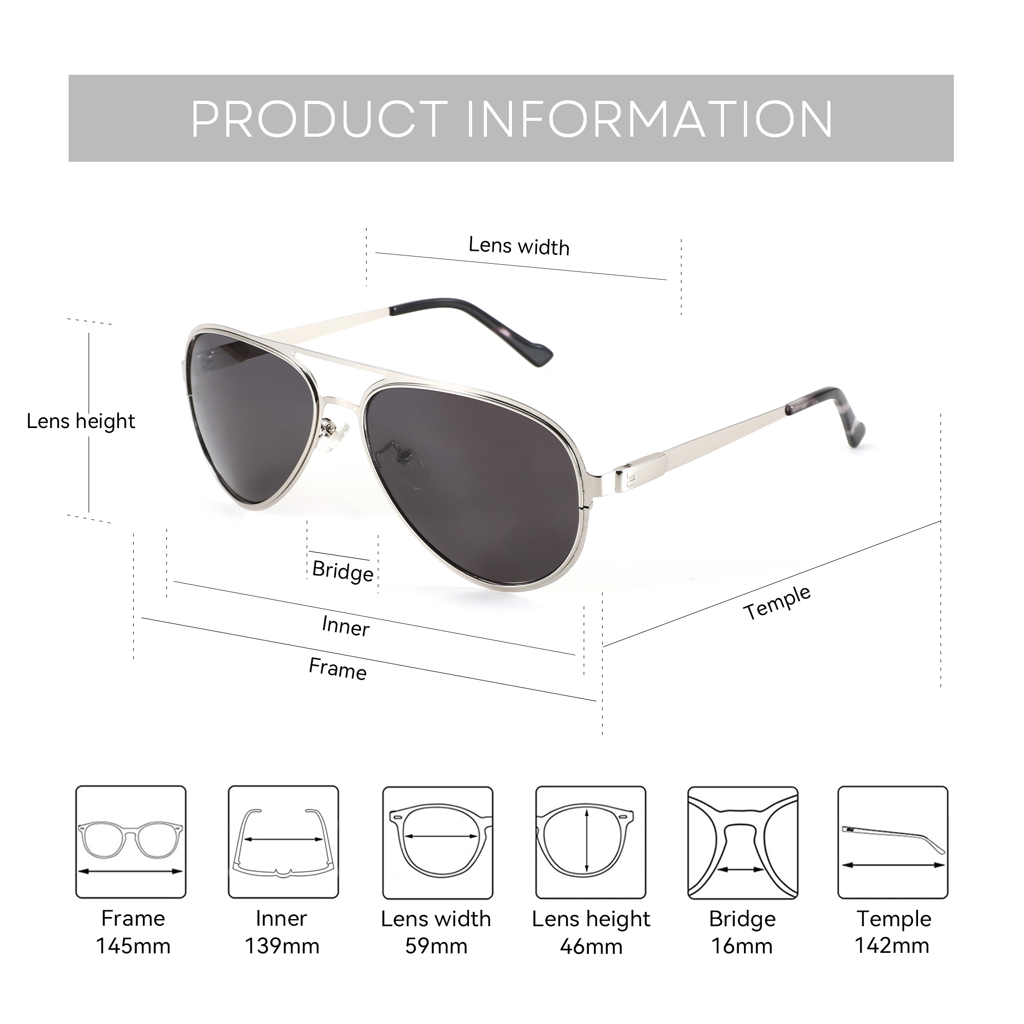BLUEMOKY XL Size High Quilty M - đánh giá và giá Sunglasses Aviator Polarized