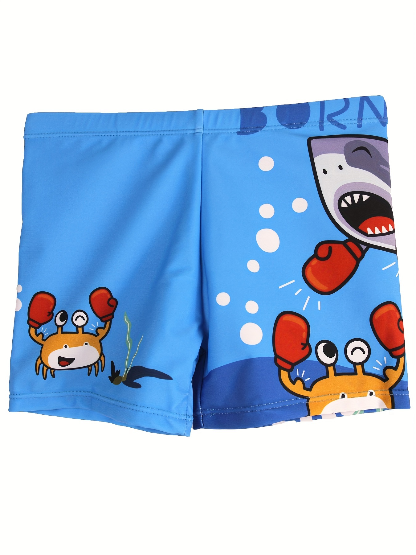 Cartoon Boxing Crab And Shark  - đánh giá và giá Swim Trunk Quick Dry